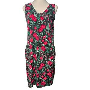 Karl Lagerfeld Womens Dress Sz 4 Floral Sheath Sleeveless Stretch‎ Party Casual